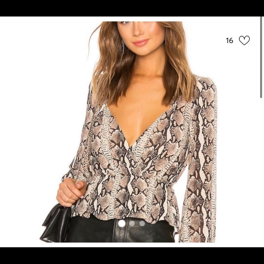 LPA snakeskin top